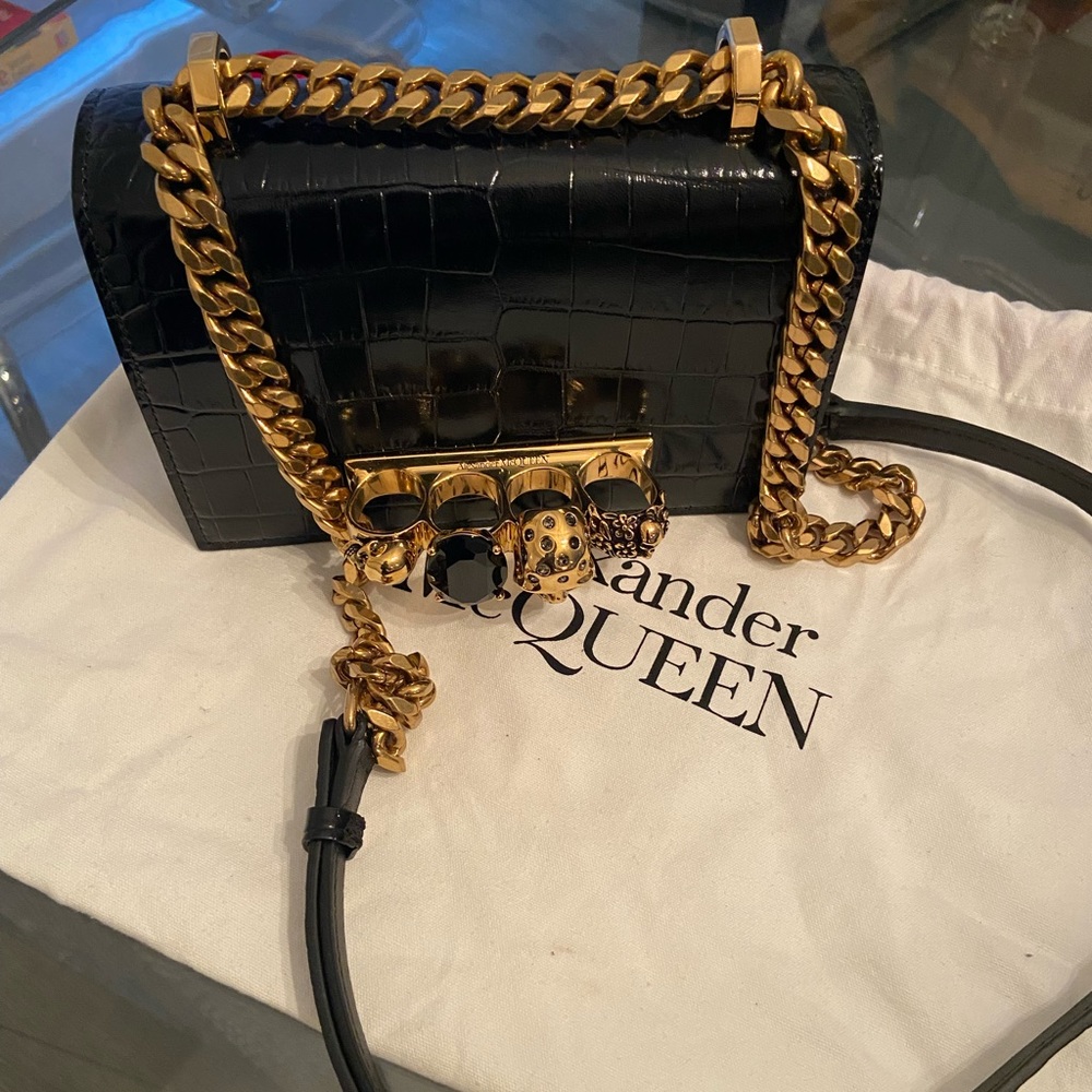 Alexander McQueen Jeweled Sachel